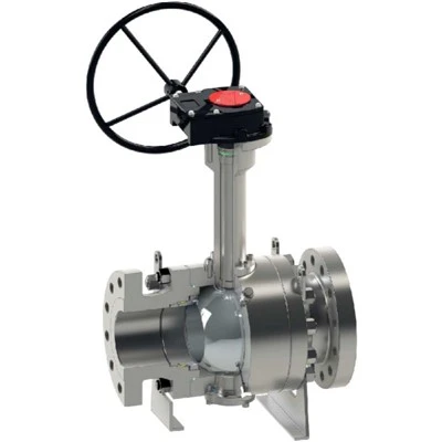 Trunnion kryogen kuleventil